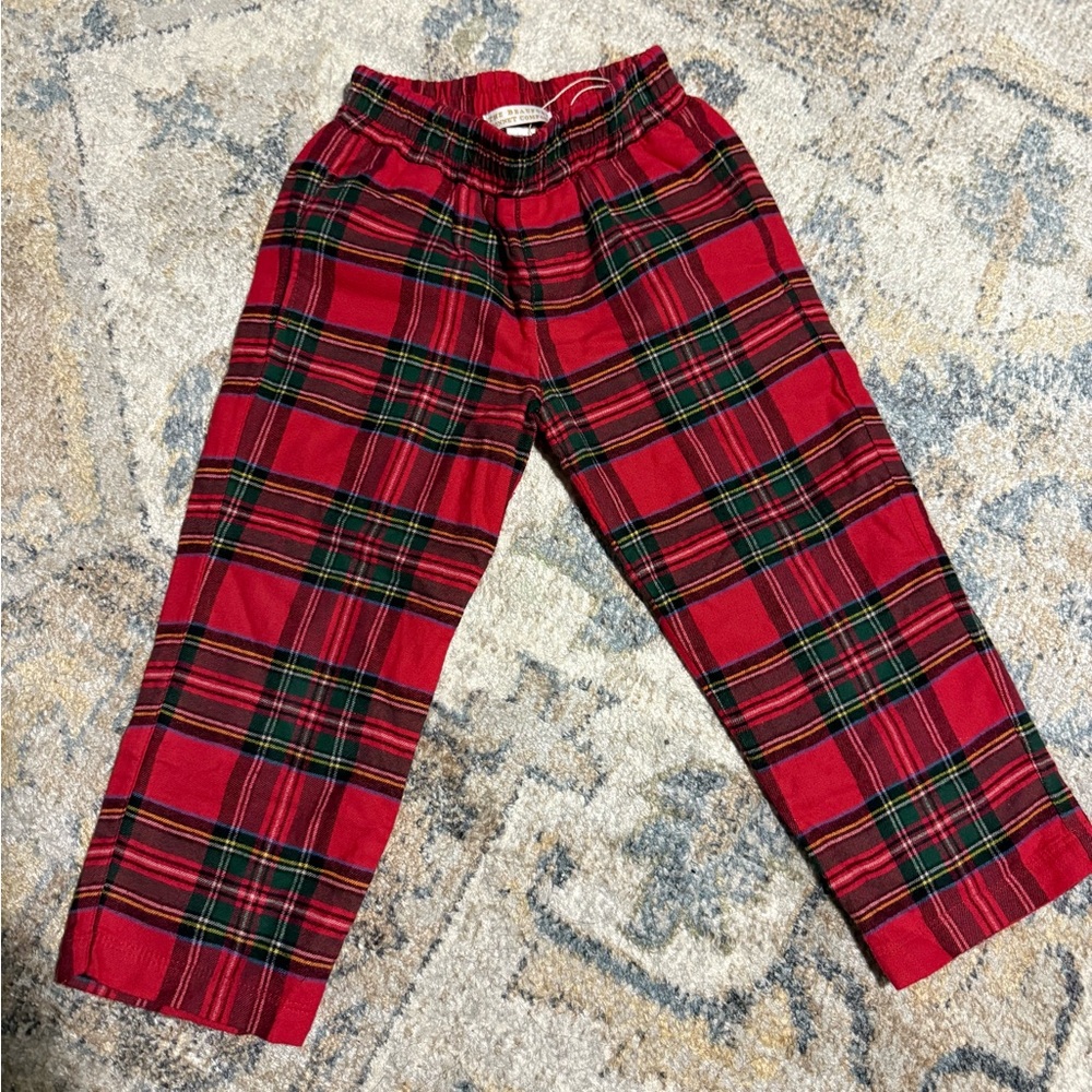 The Beaufort Bonnet Company Red Plaid Kids Formal Bottoms NWOT